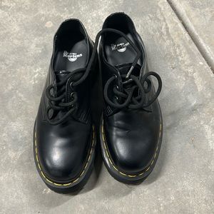 DR. MARTENS 1461 Quad Smooth Leather Womens Platform Shoes